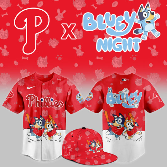 Philadelphia Phillies 2025 Bluey Night Game Limited Jersey | CL55