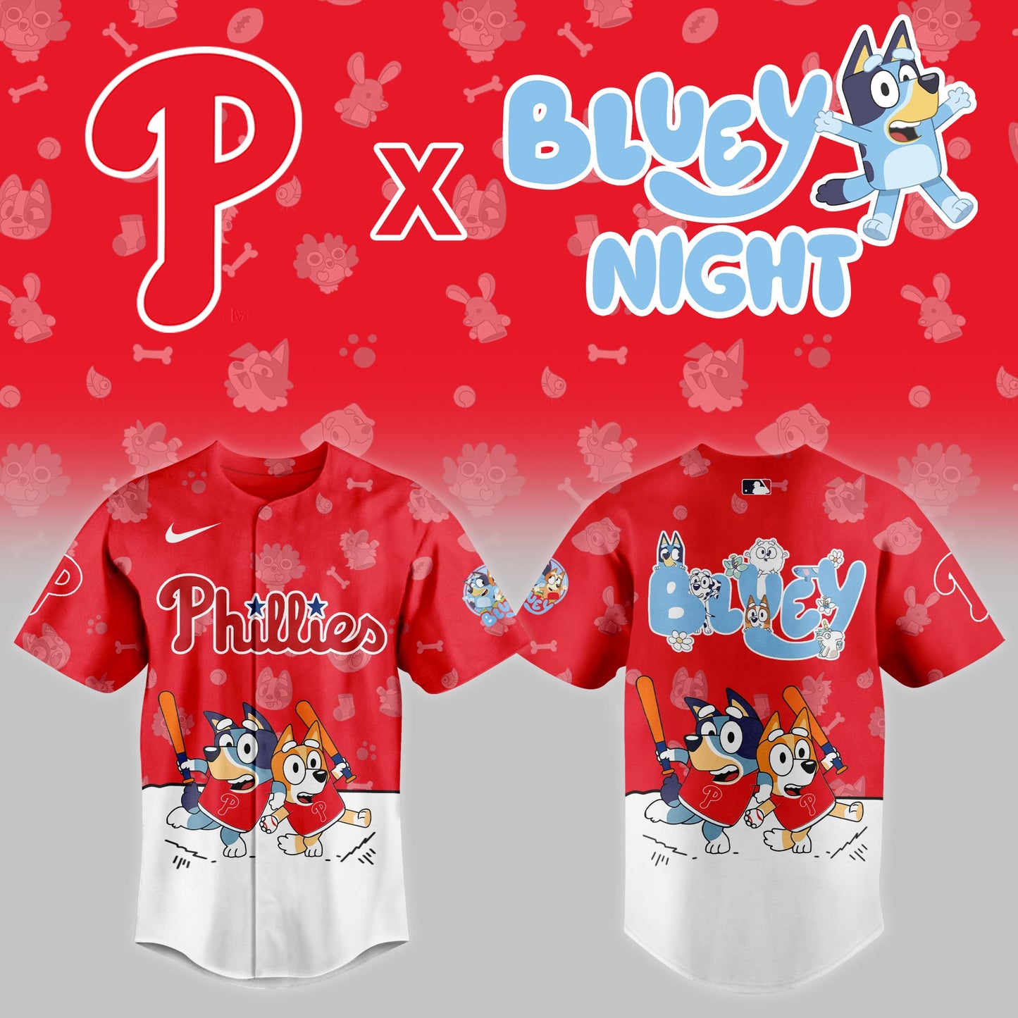 Philadelphia Phillies 2025 Bluey Night Game Limited Jersey | CL55