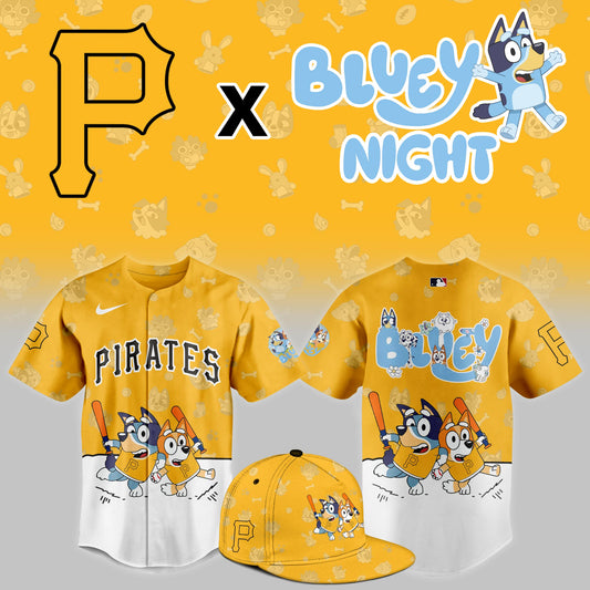 Pittsburgh Pirates 2025 Bluey Night Event Limited Jersey | OC28