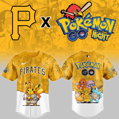 Pittsburgh Pirates 2025 Pokémon GO Night Limited Jersey | TJ60
