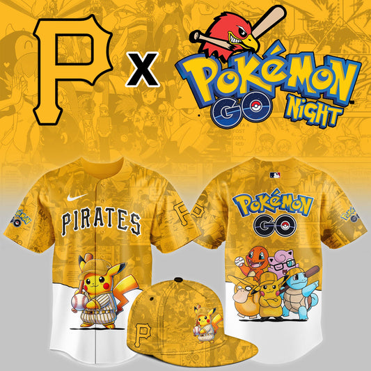 Pittsburgh Pirates 2025 Pokémon GO Night Limited Jersey | TJ60