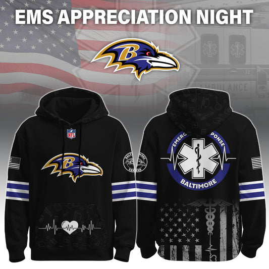 Baltimore Ravens x EMS Appreciation Night Game Hoodie