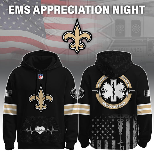 New Orleans Saints x EMS Appreciation Night Game Hoodie