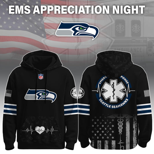 Seattle Seahawks x EMS Appreciation Night Game Hoodie