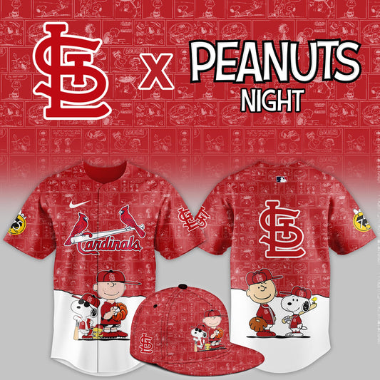 StLouis Cardinals 2025 Peanuts Night Game Limited Jersey | JA38
