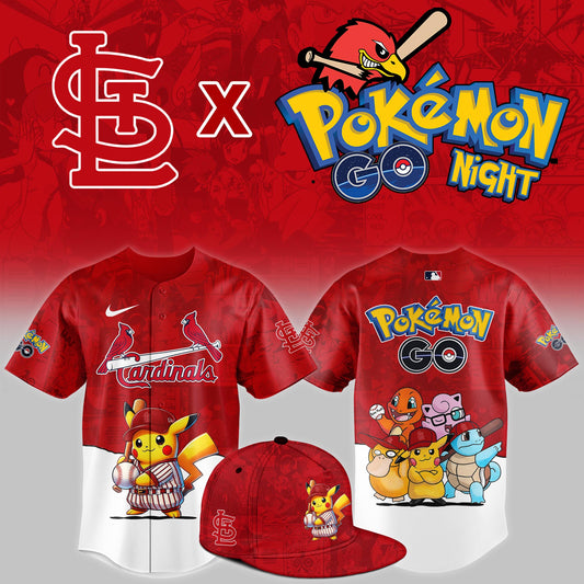 StLouis Cardinals 2025 Pokémon GO Night Limited Jersey | EG50