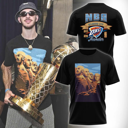 . Oklahoma City Thunder NBA x Alex Caruso Mount Rushmore Limited Edition Tshirt 2025