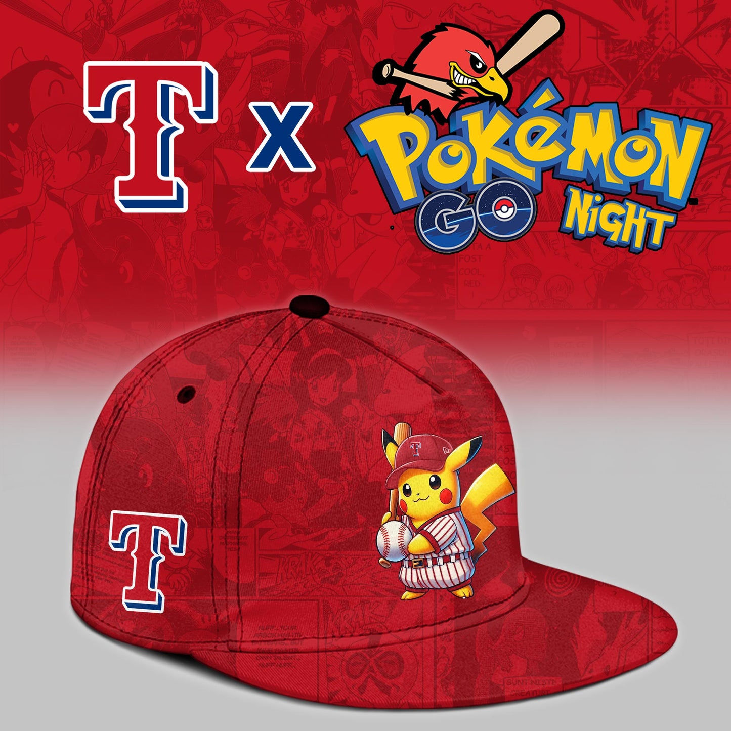 Texas Rangers 2025 Pokémon GO Night Limited Jersey | CS18