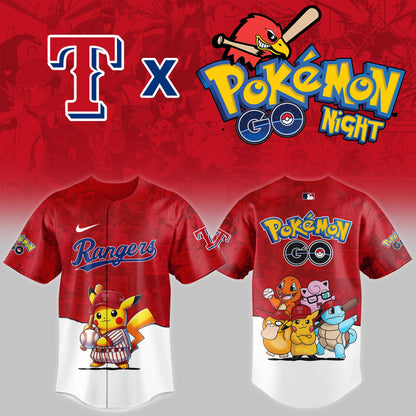Texas Rangers 2025 Pokémon GO Night Limited Jersey | CS18