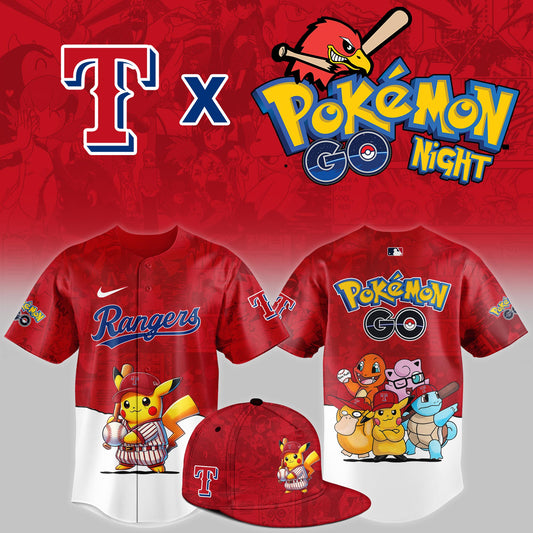 Texas Rangers 2025 Pokémon GO Night Limited Jersey | CS18