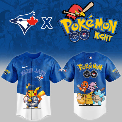 Toronto Blue Jays 2025 Pokémon GO Night Game Limited Jersey | XS95