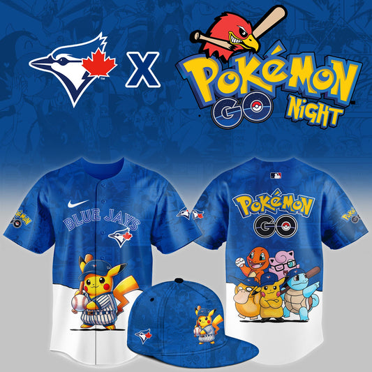 Toronto Blue Jays 2025 Pokémon GO Night Game Limited Jersey | XS95