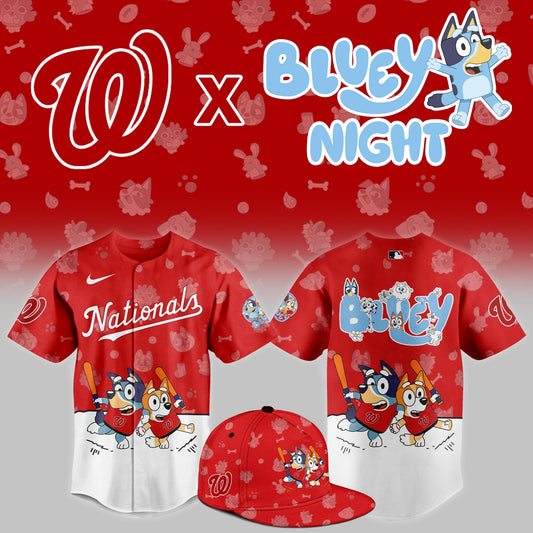 Washington Nationals 2025 Bluey Night Event Limited Jersey | GI10