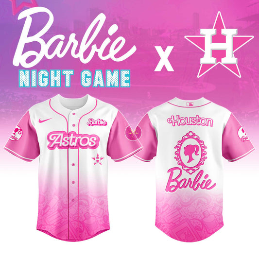 .    Houston    Astros MLB x Barbie Night Game Limited Edition Jersey 2025