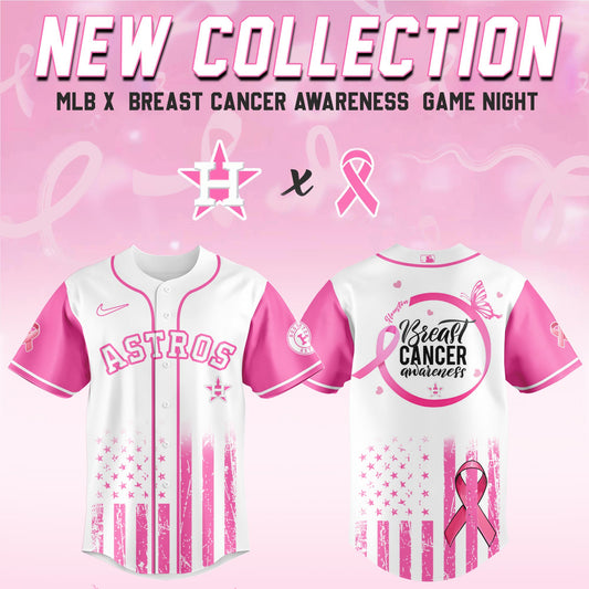 Houston Astros x  Breast Cancer Awareness Game Night Jersey Editons Limited v2