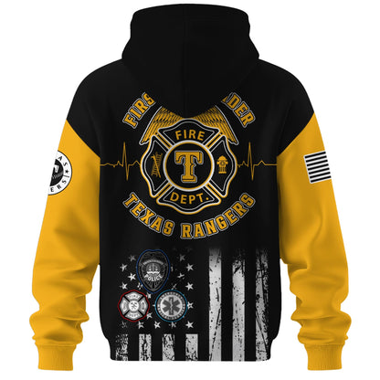 .  Texas Rangers MLB x First Responders Night Hoodie Limited Edition