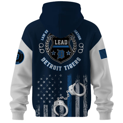 .  Detroit Tigers MLB x Law Enforcement Appreciation Day Hoodie Limited