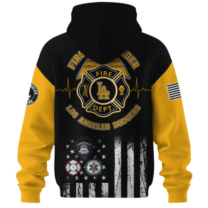 .    Los Angeles Dodgers MLB x First Responders Hoodie Jersey Limited Edition