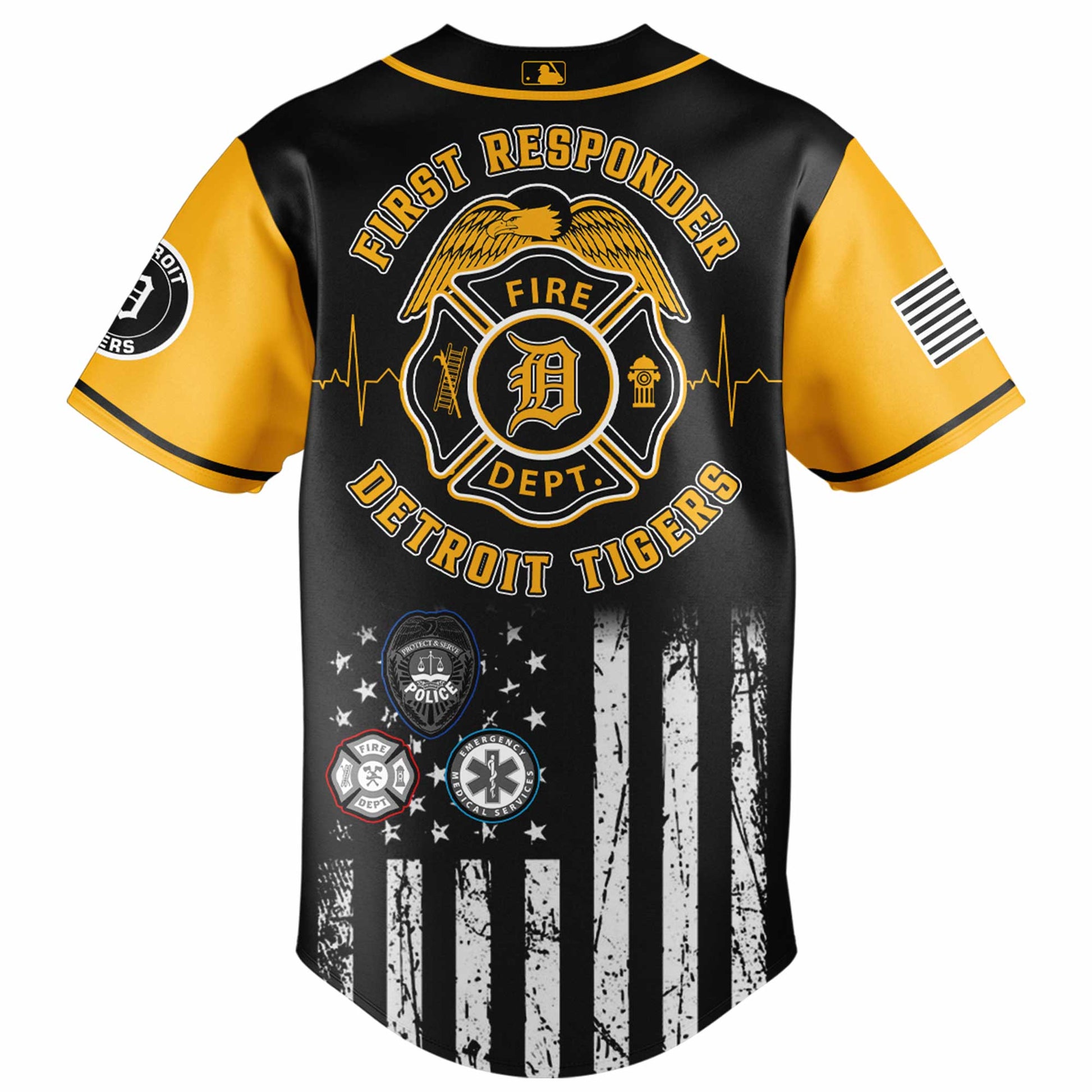 .  Detroit Tigers MLB x First Responders Night Jersey Limited Edition