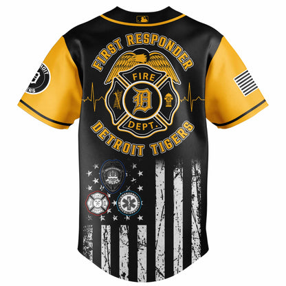.  Detroit Tigers MLB x First Responders Night Jersey Limited Edition