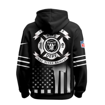 Las Vegas Raiders x Firefighter Appreciation Night Game Hoodie