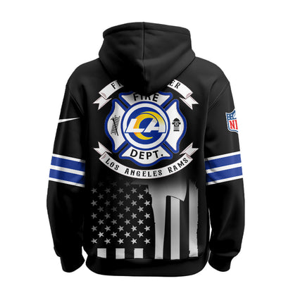 Los Angeles Rams x Firefighter Appreciation Night Game Hoodie