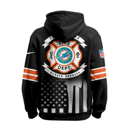 Miami Dolphins x Firefighter Appreciation Night Game Hoodie