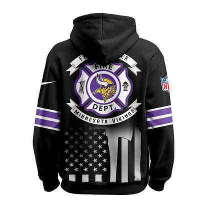 Minnesota Vikings x Firefighter Appreciation Night Game Hoodie
