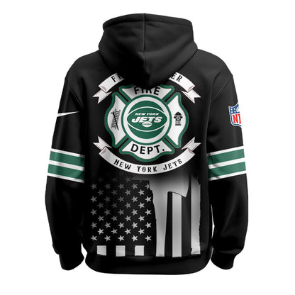New York Jets x Firefighter Appreciation Night Game Hoodie
