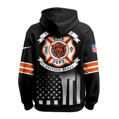 Chicago Bears x Firefighter Appreciation Night Game Hoodie