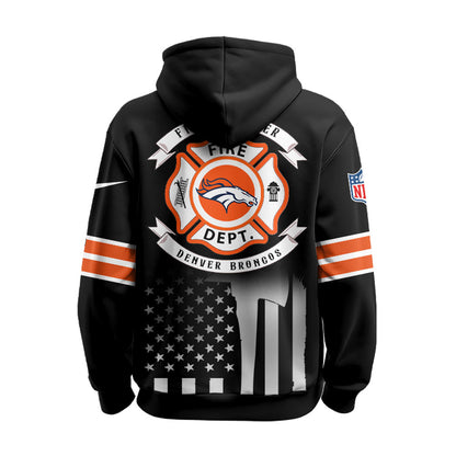 Denver Broncos x Firefighter Appreciation Night Game Hoodie