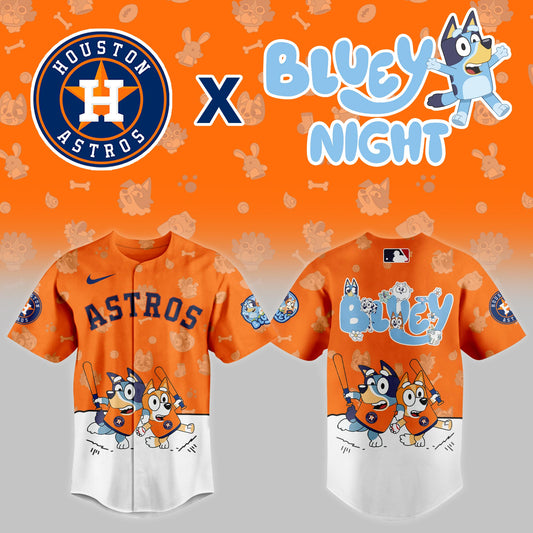 Houston Astros 2025 Bluey Night Event Limited Baseball Jersey | MV92