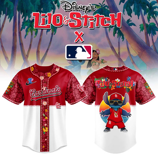 St.Louis Cardinals MLB x Lilo & Stitch Baseball Jersey - Special Edition Jersey | XU95