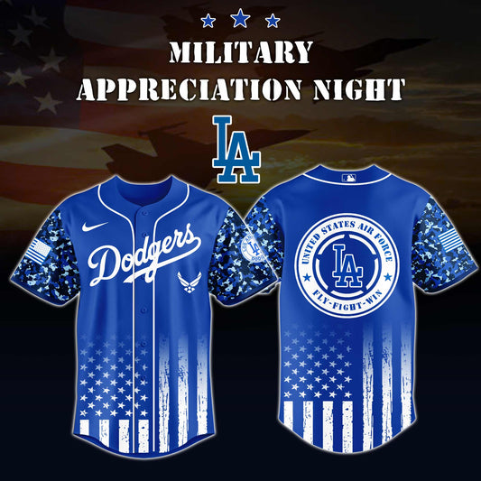 _Los Angeles Dodgers MLB x Air Force Military Appreciation Night Jersey Editions Limited 2025 V4