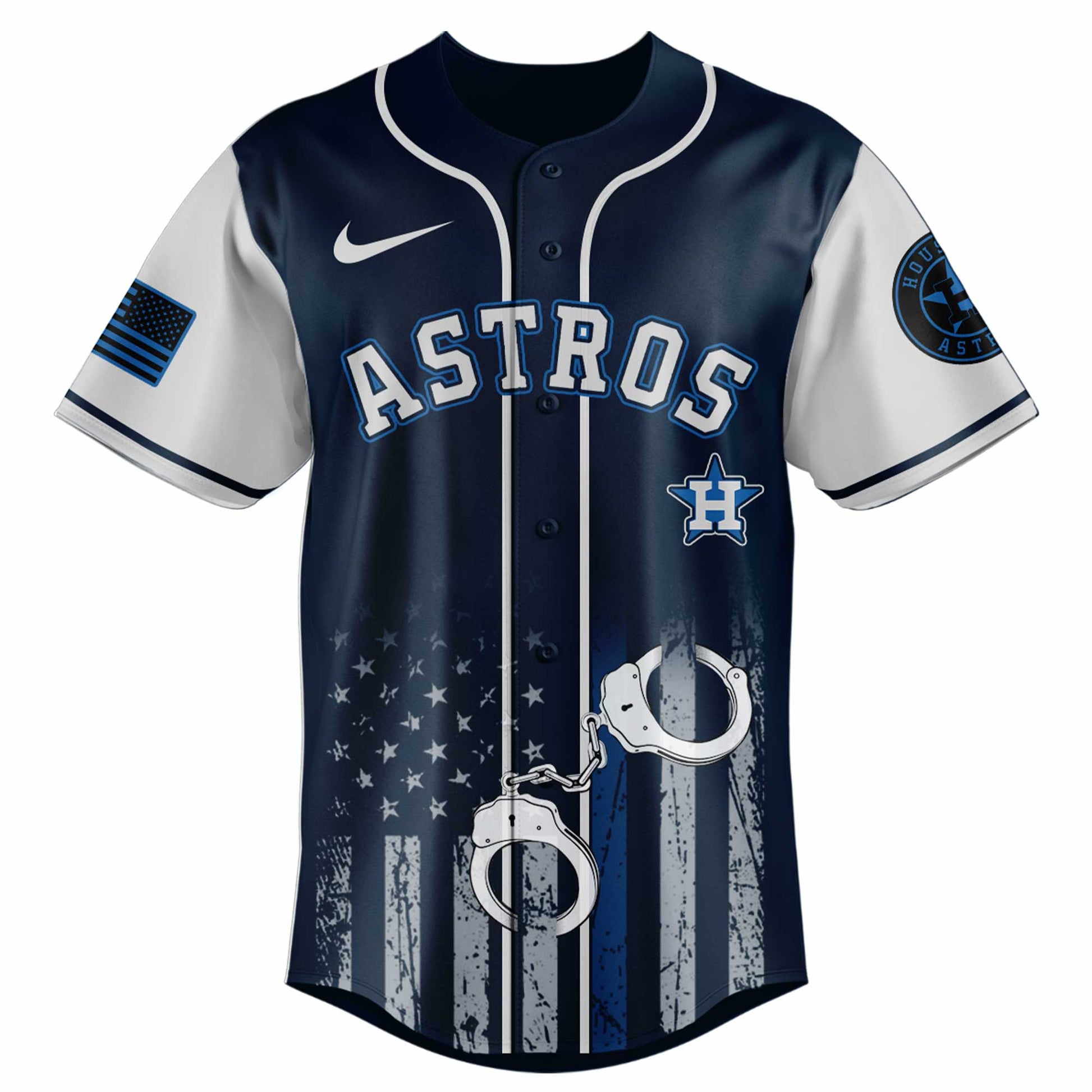 .   Houston Astros MLB x Law Enforcement Appreciation Day Jersey Limited