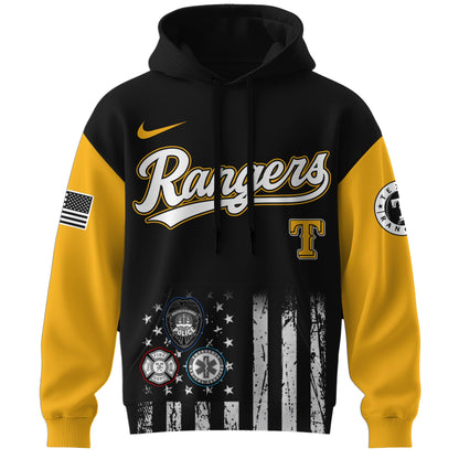 .  Texas Rangers MLB x First Responders Night Hoodie Limited Edition