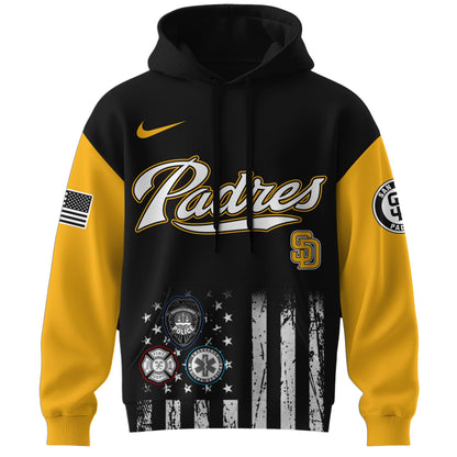 .  San Diego Padres MLB x First Responders Night Hoodie Limited Edition