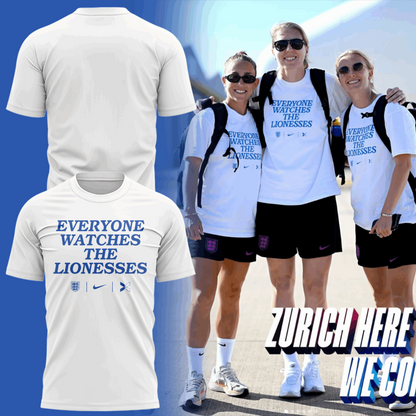 Limited Edition Everyone Watches The Lionesses Tshirt 2025
