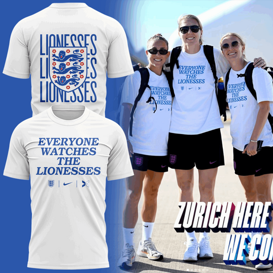 Limited Edition Everyone Watches The Lionesses Tshirt 2025