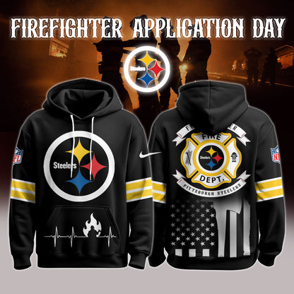 Pittsburgh Steelers x Firefighter Appreciation Night Game Hoodie