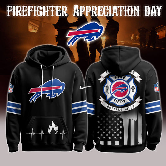 Buffalo Bills x Firefighter Appreciation Night Game Hoodie
