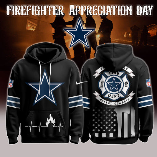 Dallas Cowboys x Firefighter Appreciation Night Game Hoodie