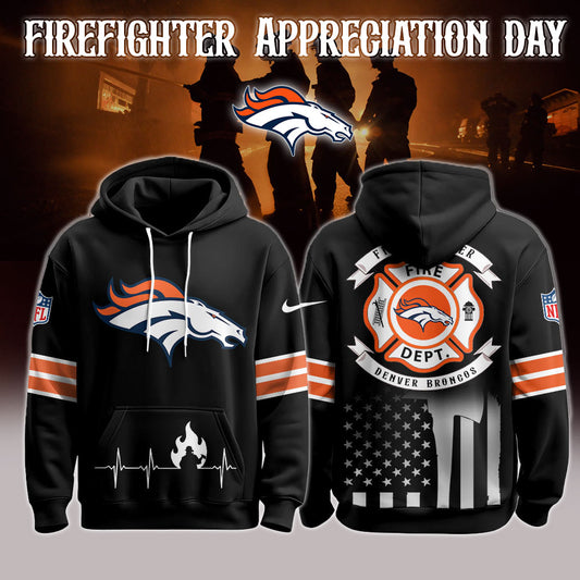 Denver Broncos x Firefighter Appreciation Night Game Hoodie