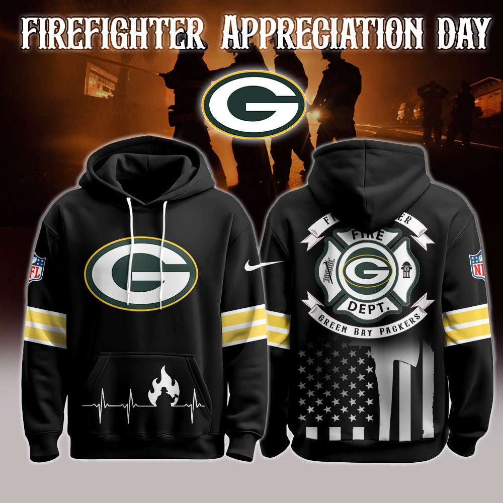 Green Bay Packers x Firefighter Appreciation Night Game Hoodie