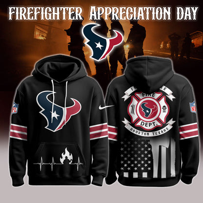 Houston Texans x Firefighter Appreciation Night Game Hoodie
