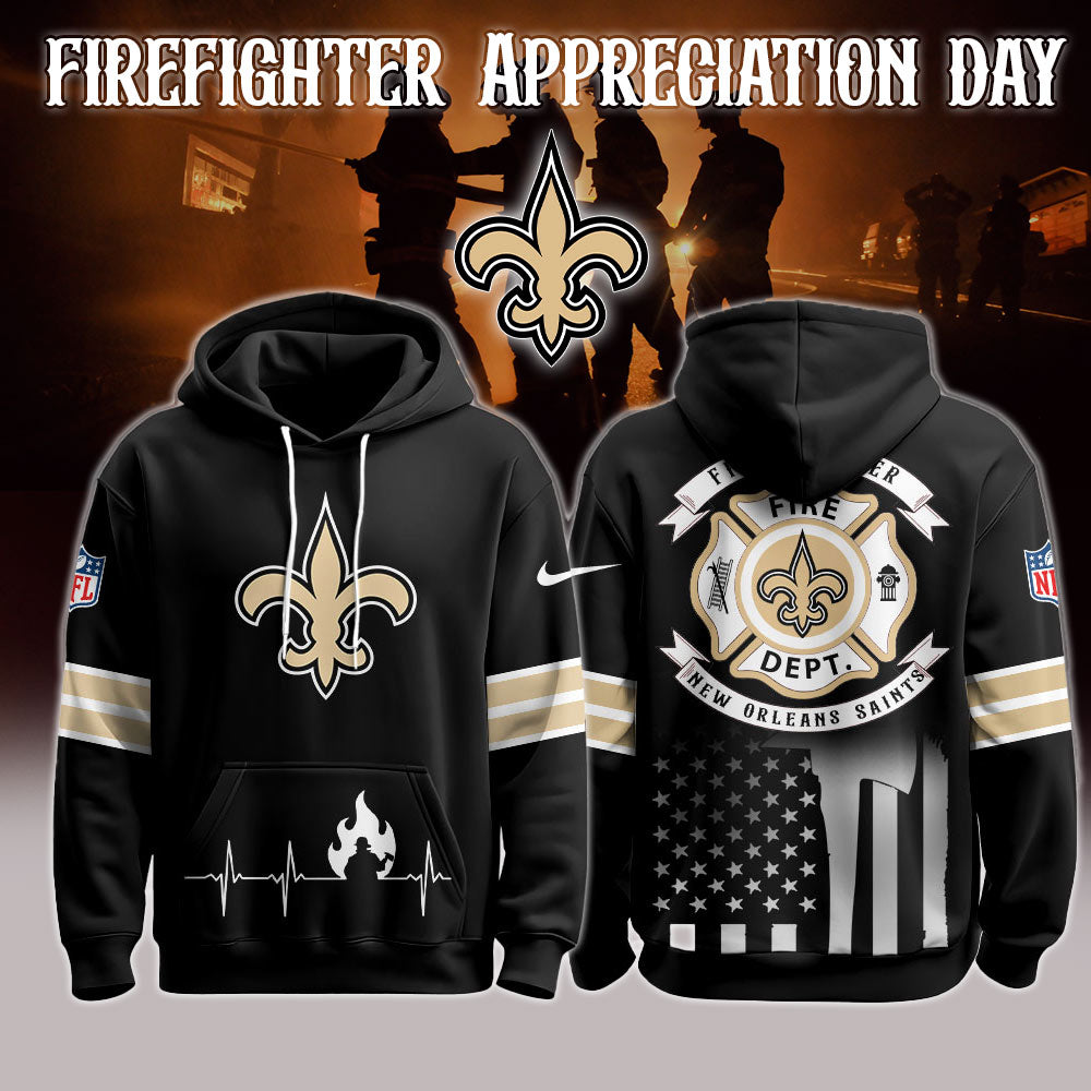 New Orleans Saints x Firefighter Appreciation Night Game Hoodie