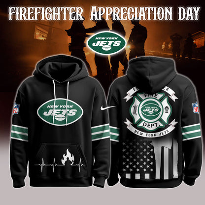 New York Jets x Firefighter Appreciation Night Game Hoodie