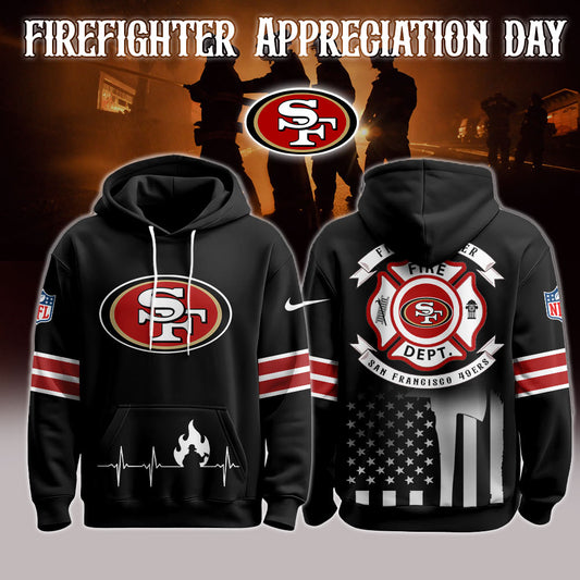 San Francisco 49ers x Firefighter Appreciation Night Game Hoodie