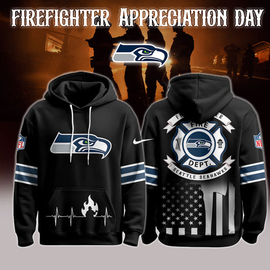 Seattle Seahawks x Firefighter Appreciation Night Game Hoodie