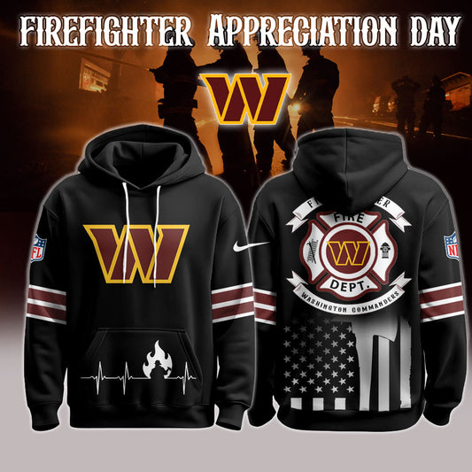 Washington Commanders x Firefighter Appreciation Night Game Hoodie